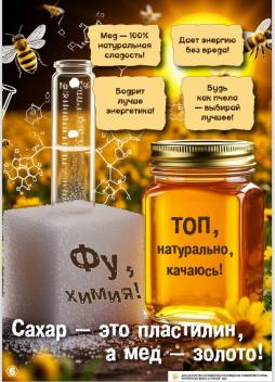 Сахар - это пластилин, а мёд золото.